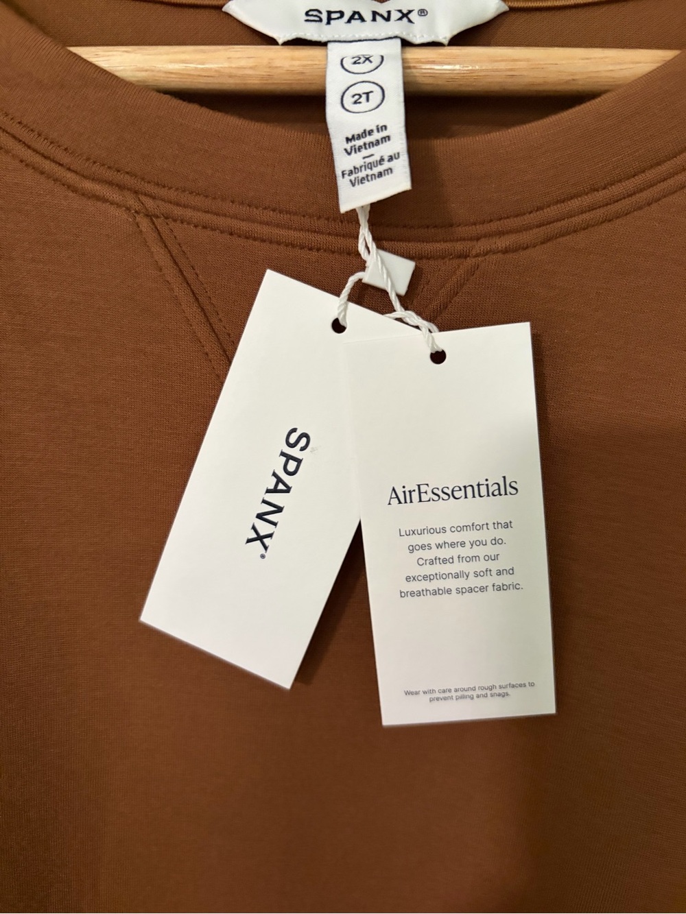 NWT Spanx Air Essentials Crewneck Pullover Sweatshirt Size 2X - Picture 3 of 6